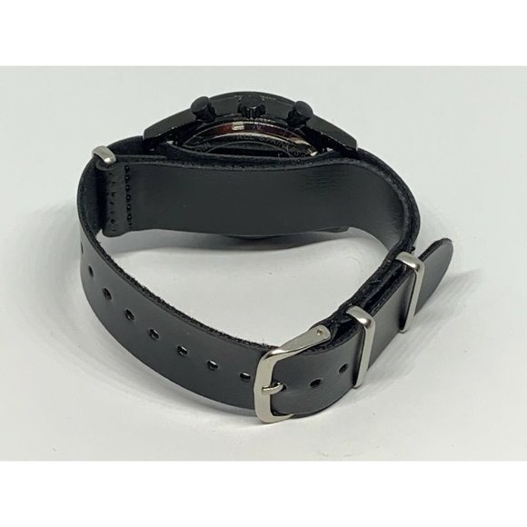 Michael Kors MK8386 Men Black Leather Analog Black main image 8
